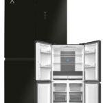 ALPHA Frigorífico americano - ALPHA Pegasus Elite Pro-83, Smart Inverter Motor, Multi Airflow, No Frost, Altura 182 cm, Negro