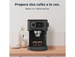 CECOTEC Cafetera express - Cecotec Power Espresso 20 Pro, 20 bar, 1350W, Depósito 1.5 l, Vaporizador, Brazo con doble salida, Calientatazas, Negro - Imagen 6