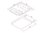 TEKA Placa vitrocerámica - Teka TCC 64000 PLV, 4 zonas, Zona grande 21 cm, 59 cm, Superficie vidrio cerámico, Cristal negro - Imagen 2