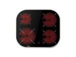 TEKA Placa vitrocerámica - Teka TCC 64000 PLV, 4 zonas, Zona grande 21 cm, 59 cm, Superficie vidrio cerámico, Cristal negro - Imagen 3