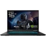 GIGABYTE Portátil gaming - Gigabyte A16 3WH, 16" Full-HD, AMD Ryzen™ 7 260, 32 GB RAM, 1 TB SSD, GeForce RTX™ 5070, Sin sistema operativo