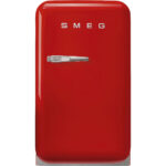 SMEG Nevera pequeña - SMEG FAB5RPK6, Altura 725 mm, Capacidad 34 l, Rosa