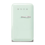 SMEG Nevera pequeña - SMEG FAB5LPG6, Altura 725 mm, Capacidad 34 l, Verde Pastel