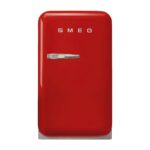 SMEG Nevera pequeña - SMEG FAB5RRD6, Altura 725 mm, Capacidad 34 l, Rojo