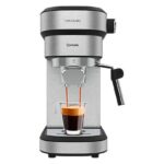 CECOTEC Cafetera express - Cecotec Cafelizzia 790 Steel Duo, Para café molido y cápsulas, 20 Bares, Thermoblock, Vaporizador, Gris