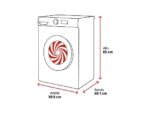 CANDY Lavadora secadora - Candy GWD 4968-S, 9kg/6kg, Motor Inverter SpeedDrive, 16 Programas, AI Silent Motion, Blanco - Imagen 2