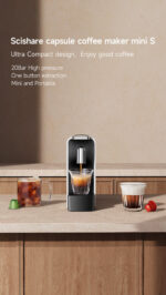 SCISHARE Cafetera capsules - SCISHARE Scishare Mini S1109, 1200 W, Blanco - Imagen 5