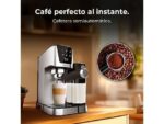 CECOTEC Cafetera express - Cecotec Power Espresso 20 Cream, 20 bar, 1350 W, Pantalla táctil en color, Depósito de leche 700 ml, Thermoblock, Plata - Imagen 8