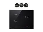 LG Placa inducción - LG CI5Z2420BN, 3 Zonas, Zona grande de 28 cm, 59 cm, Función Stop & Go, Negro - Imagen 3