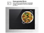 LG Placa inducción - LG CI5Z2420BN, 3 Zonas, Zona grande de 28 cm, 59 cm, Función Stop & Go, Negro - Imagen 5