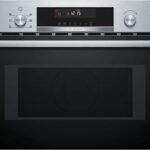 BOSCH REACONDICIONADO Seminuevo Muy bueno Horno compacto con microondas - Bosch CMA585GS1, Multifunción, Limpieza por agua, 44 l, Mandos ocultables