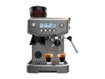 CECOTEC Cafetera express - Cecotec Power Espresso 20 Barista Steel & Grind, 20 Bares, Molinillo integrado, Vaporizador, Doble Thermoblock, 2200 W, Pla