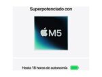 Apple MacBook Air (2026) 15.3" Retina, Chip M5 Apple, CPU de 10 núcleos, GPU de 10 núcleos, 16GB RAM, 1TB SSD, Azul cielo, Sin cargador - Imagen 4