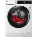 AEG Lavadora secadora - AEG LWR7304L4W, 11 kg + 7 kg, 1400 rpm, 12 programas, Lavado y secado 20 min, Higiene con Vapor, Blanco