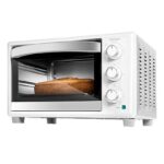 CECOTEC Minihorno eléctrico - Cecotec Bake&Toast 2300, 23 L, 1500 W, 3 modos de calor, Puerta doble cristal, Luz interior, Temporizador, Blanco
