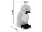 KRUPS Cafetera de cápsulas - Krups Nescafé® Dolce Gusto® Mini Me 2, 15 bar, 0.8 l, 1600 W, Compacta, Gris ártico - Imagen 2