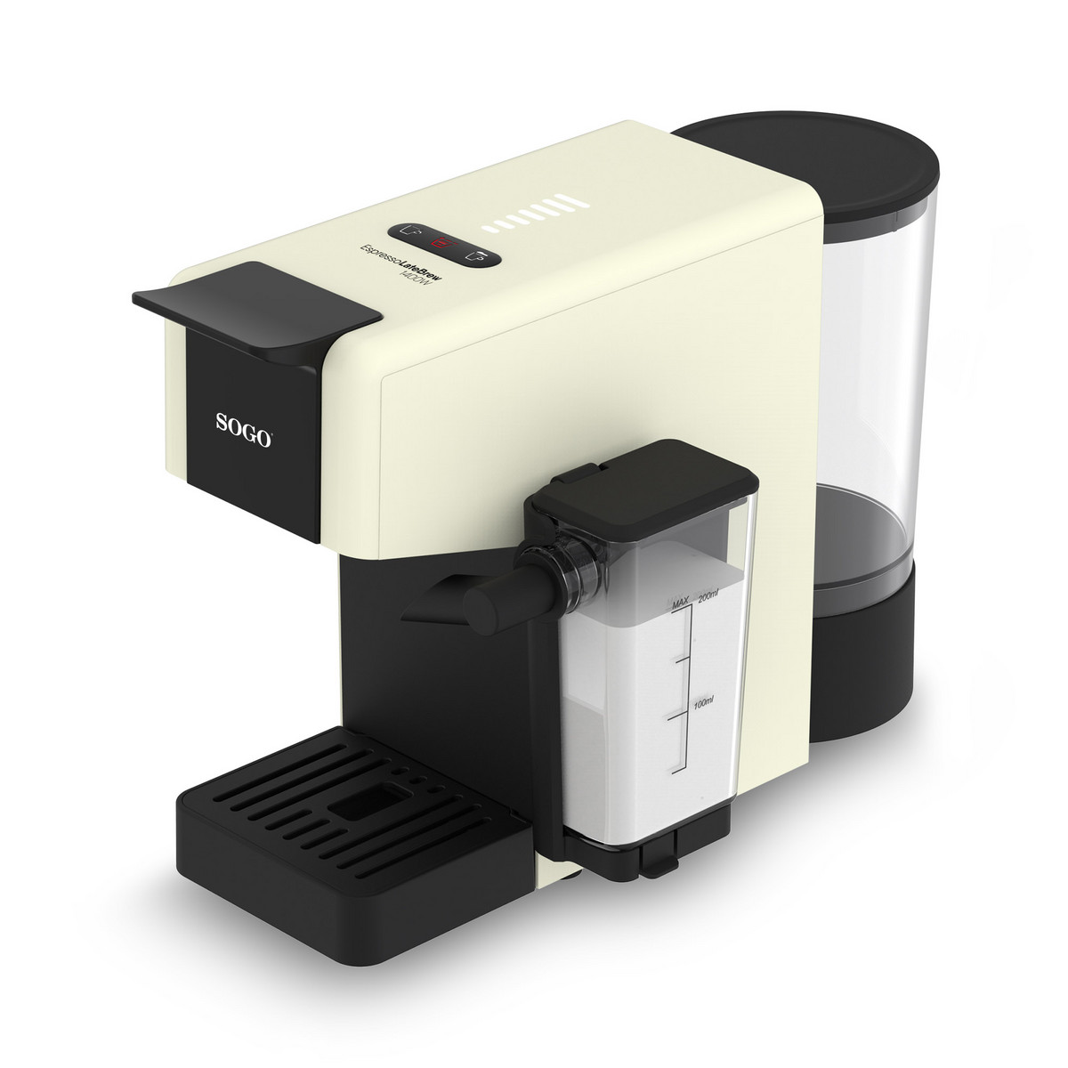 162834990_1 SOGO Cafetera cápsulas - SOGO CAF-SS-7660, 20 bar, 0,2 l, 1400 W, Crema - Imagen 1