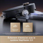 MOVA TECH Robot aspirador - MOVA TECH Z60 Ultra Roller Complete, 700 W, Potencia de succión 28000 kPa, Depósito 0,24 l, Autonomía 1 min, Negro - Imagen 6