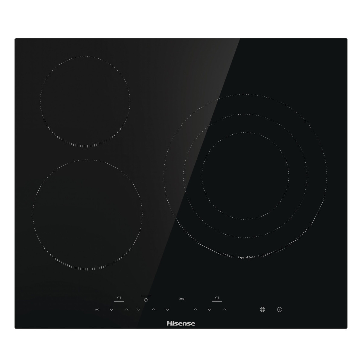 165184955_1 HISENSE Placa de vitrocerámica - HISENSE E6332BSCE, 3 zonas, 59 cm, Negro - Imagen 1