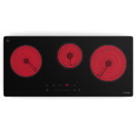 KLARSTEIN Placa de vitrocerámica - KLARSTEIN CeramEase, 3 zonas, 75 cm, Negro