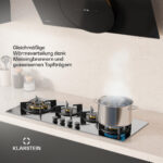 KLARSTEIN Placa de gas - KLARSTEIN Goldflame Slim, 4 zonas, 90 cm, Plata - Imagen 4