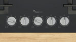 BOSCH Placa de gas - BOSCH Serie 6 PPQ7A6I40, 5 zone(s) zonas, Gas natural, 752 mm, Negro - Imagen 2
