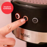 SOLAC Cafetera espresso - SOLAC TASTE SLIM BASIC CE4531, 20 bar, 1100 W, Negro - Imagen 4