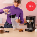 SOLAC Cafetera espresso - SOLAC TASTE SLIM BASIC CE4531, 20 bar, 1100 W, Negro - Imagen 7