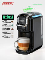 HIBREW Cafetera de cápsulas - HIBREW H2B, 19 bar, 1450 W, negro - Imagen 2