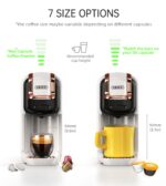 HIBREW Cafetera de cápsulas - HIBREW H2B, 19 bar, 1450 W, negro - Imagen 3