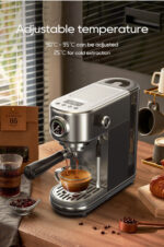 HIBREW Cafetera espresso manual - HIBREW H10B, 20 bar, 1350 W, plata - Imagen 2