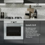 KLARSTEIN Horno convencional - KLARSTEIN Illuminosa, Integrable, 73 l, 56,50 cm, Blanco - Imagen 5