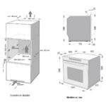 PANDO ONE Horno multifunción - PANDO ONE HRN60, Esmalte fácil de limpiar, 72 l, 595 mm, Negro - Imagen 4