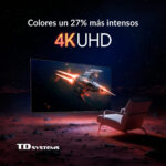 TD SYSTEMS TV LED 50" - TD SYSTEMS M50C22TIZEN Tizen 8.0 by Samsung, UHD 4K, Arm Cortex A53x4, Smart TV, DVB-T2 (H.265), Negro - Imagen 6