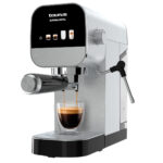 TAURUS Cafetera espresso - TAURUS Euforia Digital, 20 bar, 1350 W, Plata