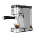 SOLAC Cafetera espresso - SOLAC TASTE SLIM D20 INOX, 20 bar, 1350 W, 2 tazas, Gris