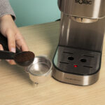 SOLAC Cafetera espresso - SOLAC TASTE SLIM D20 INOX, 20 bar, 1350 W, 2 tazas, Gris - Imagen 7