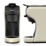 SOGO Cafetera de cápsulas - SOGO CAF-SS-5675-CB, 1450 W, 2 tazas, Crema - Imagen 4