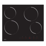 NILSON Placa de vitrocerámica - NILSON NV4600, 4 zonas, 59 cm, Cristal negro
