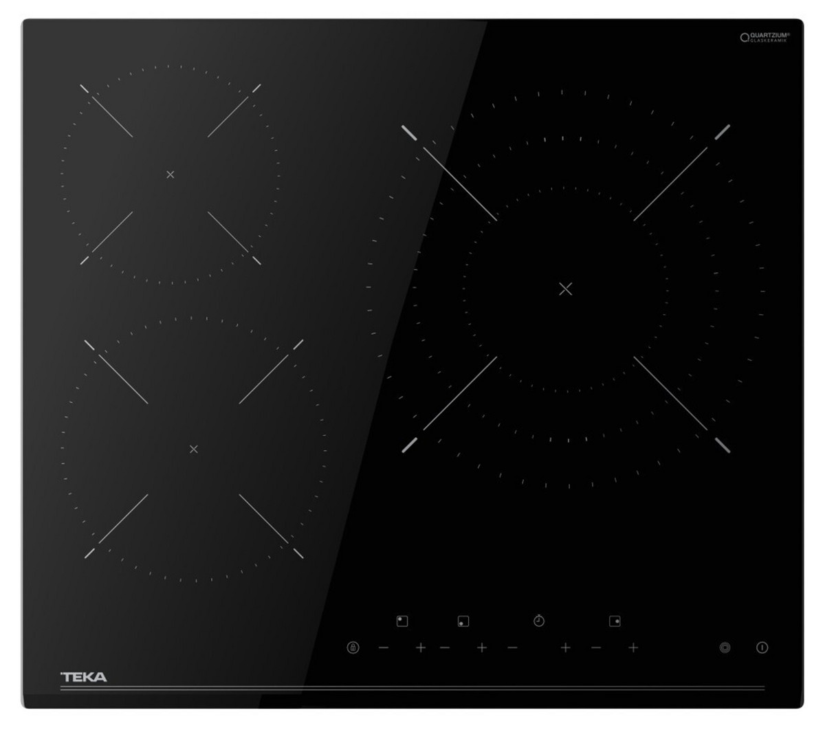 173998592_1 TEKA Placa de vitrocerámica - TEKA 3 zonas, 3 zonas, 60 cm, Negro - Imagen 1