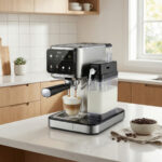 XSQUO USEFUL TECH Cafetera semiautomática - XSQUO USEFUL TECH Felizia Latte - Cafetera Espresso Semiautomática 20 Bares, Gris - Imagen 2