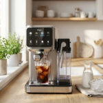 XSQUO USEFUL TECH Cafetera semiautomática - XSQUO USEFUL TECH Felizia Latte - Cafetera Espresso Semiautomática 20 Bares, Gris - Imagen 4