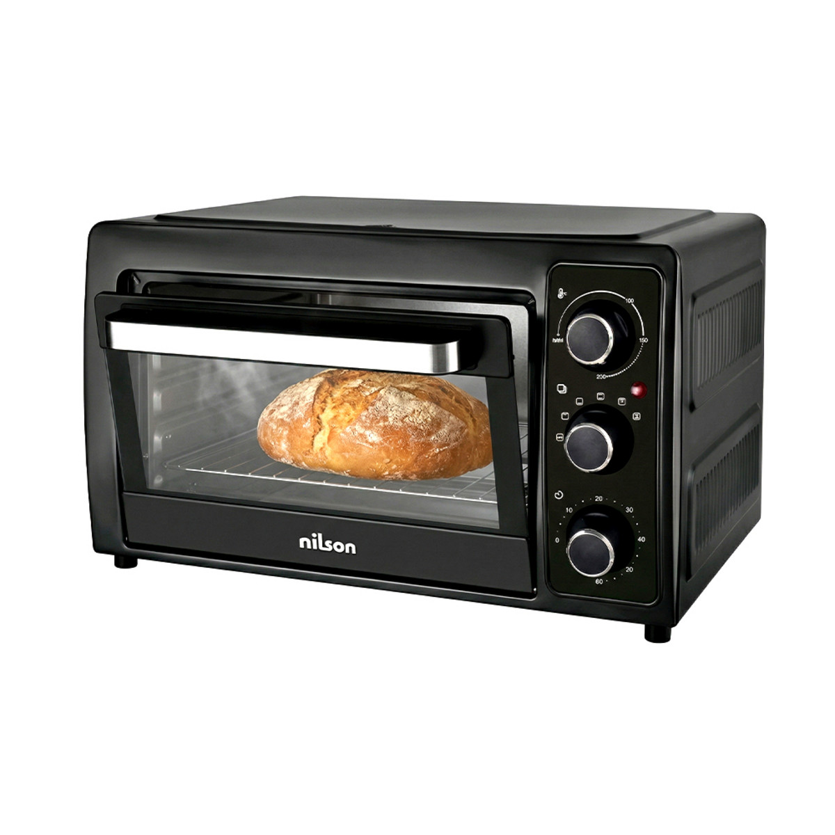 174876449_1 NILSON LIFE Horno de sobremesa - NILSON LIFE NHS2800N, Black - Imagen 1