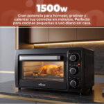 NILSON LIFE Horno de sobremesa - NILSON LIFE NHS2800N, Black - Imagen 4