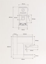 CREATE Cafetera express - CREATE THERA CLASSIC COMPACT, , 120 W, Brown - Imagen 5