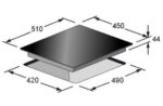 KAISER Placa de vitrocerámica - KAISER KCT 4745 F, 3 zonas, 45 cm, Negro - Imagen 2