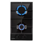 KLARSTEIN Placa de gas - KLARSTEIN Ignito Domino, 2 zonas, 30 cm, Negro