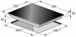KAISER Placa de inducción - KAISER 46127413, 4 zonas, 59 cm, Elfenbein - Imagen 3