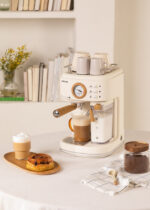 CREATE Cafetera express - CREATE THERA RETRO PRO, Control térmico inteligente, 20 bar, 1250 W, 2 tazas, White - Imagen 3