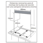SAUBER Placa de gas - SAUBER SECGN06, 3 zonas, 600 mm, Negro - Imagen 5